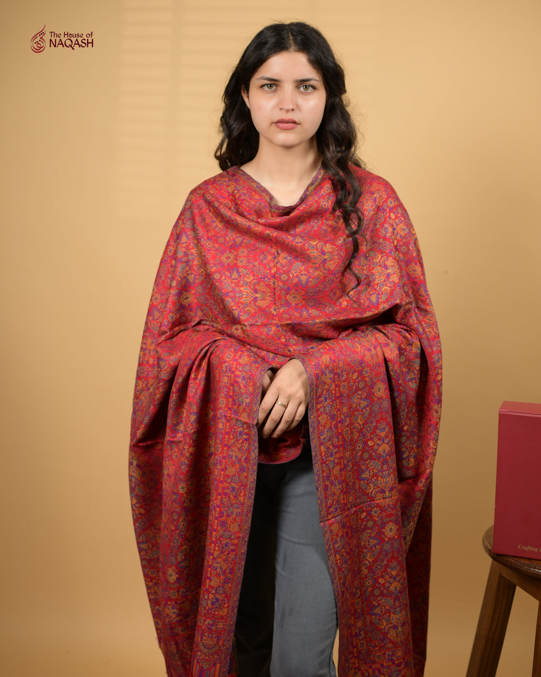 Rosewater Velvet Shawl