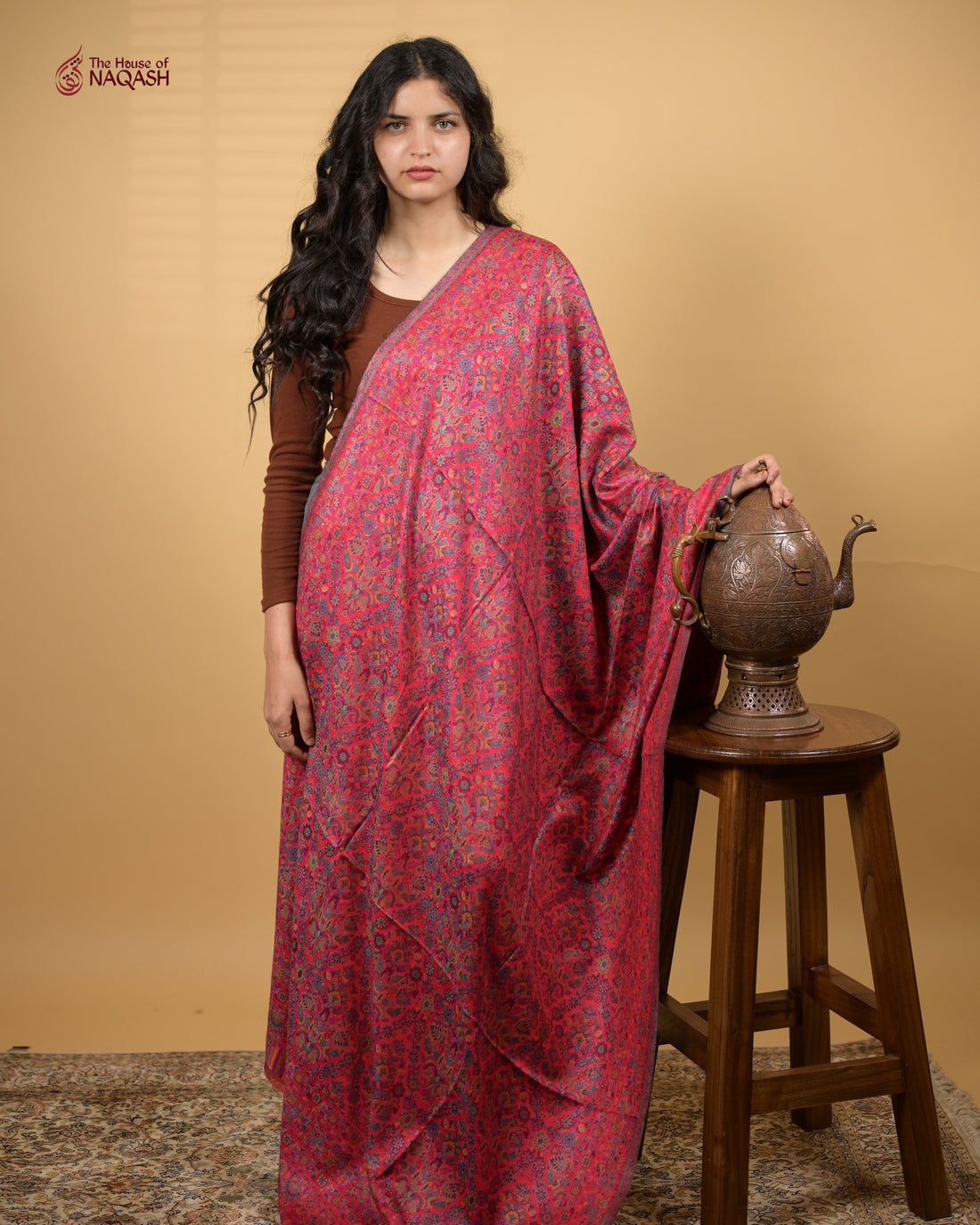Blush Silk Shawl