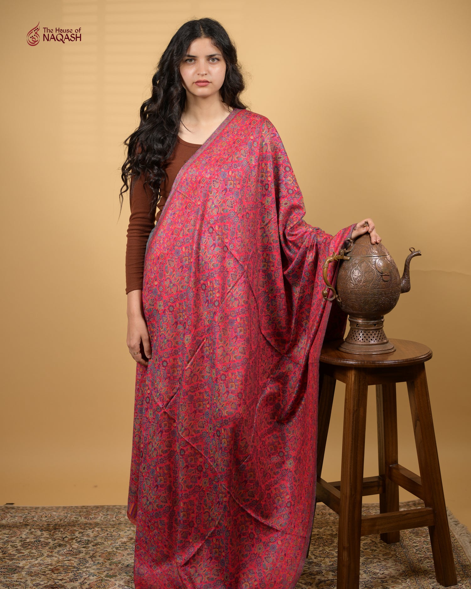 Blush Silk Shawl
