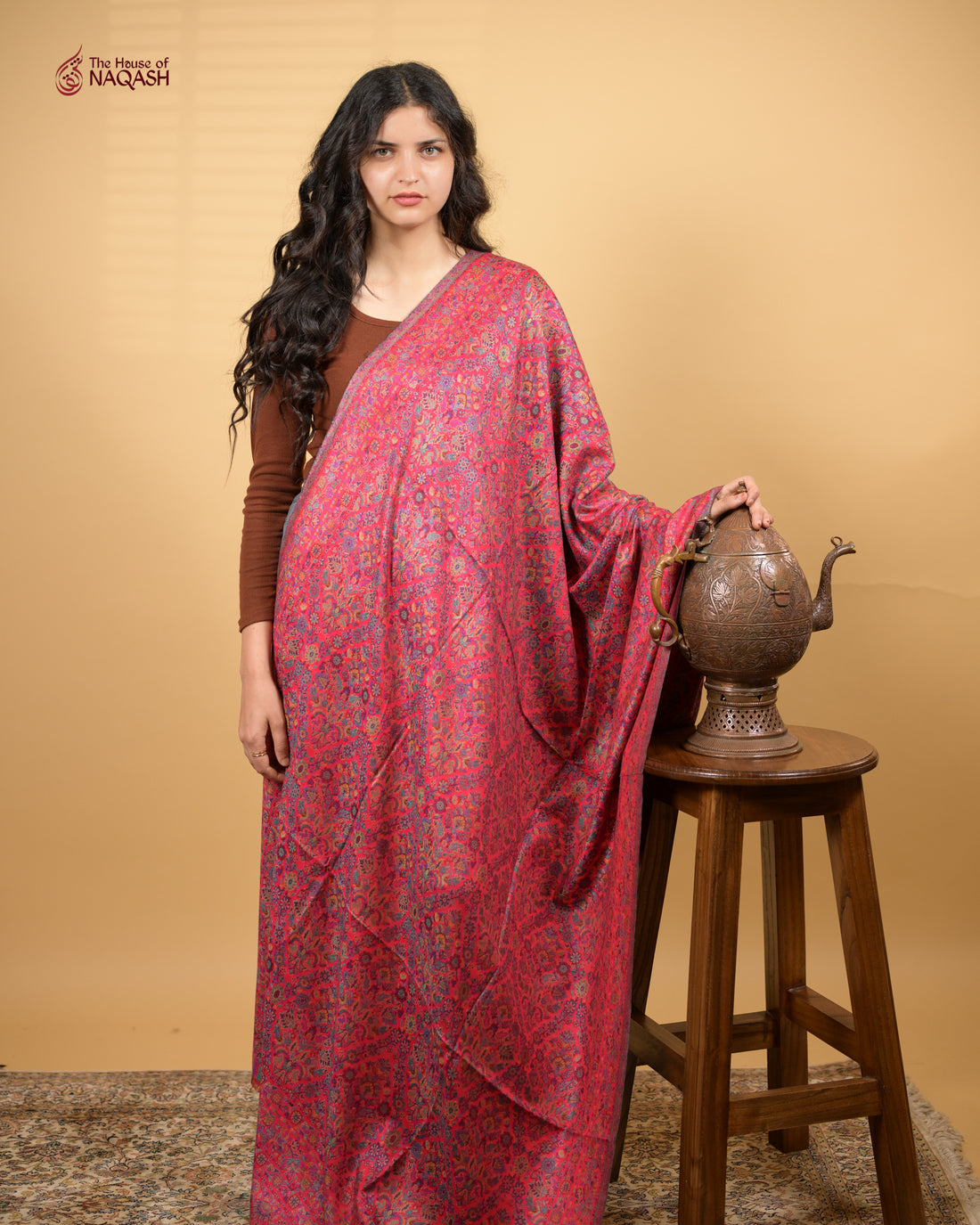 Blush Silk Shawl