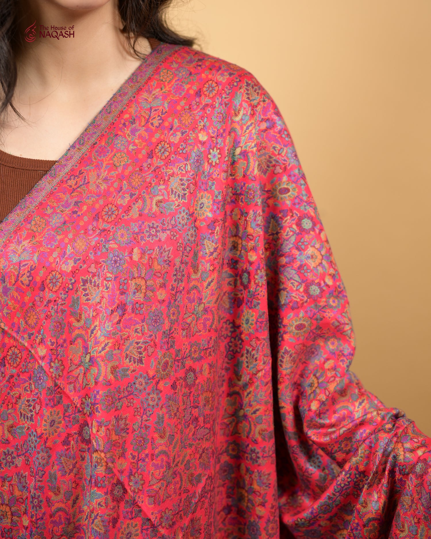 Blush Silk Shawl