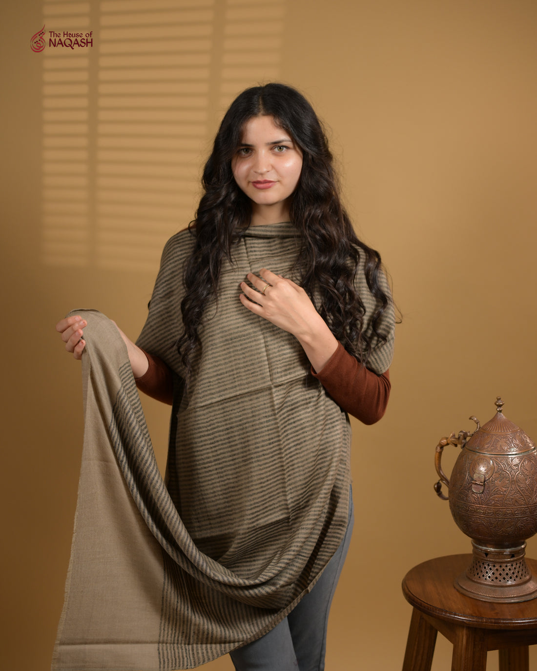 Café Noir Striped Wrap