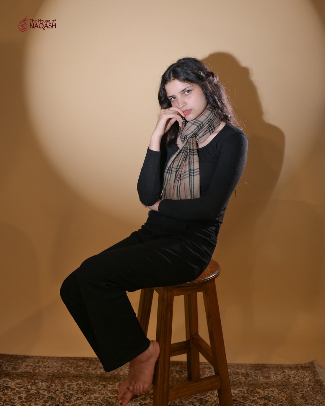 Autumn Ember Wool Scarf