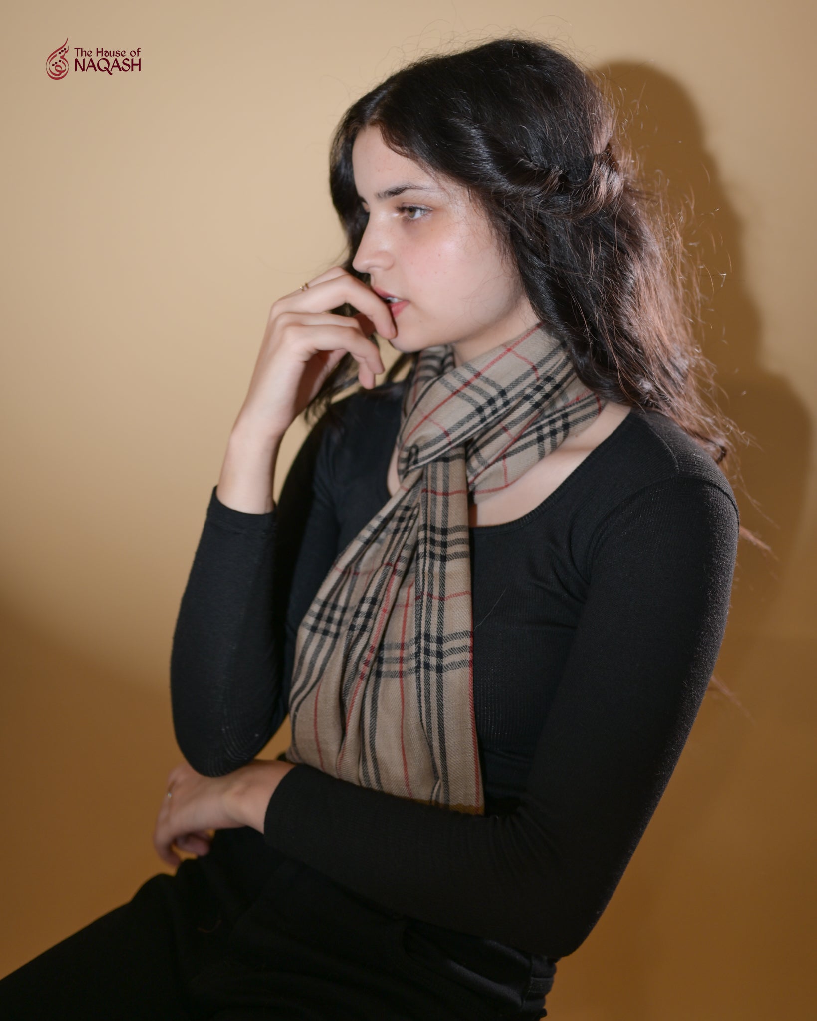 Autumn Ember Wool Scarf