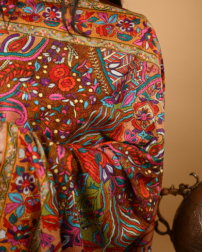 Harvest Gold GI Jamawar Shawl