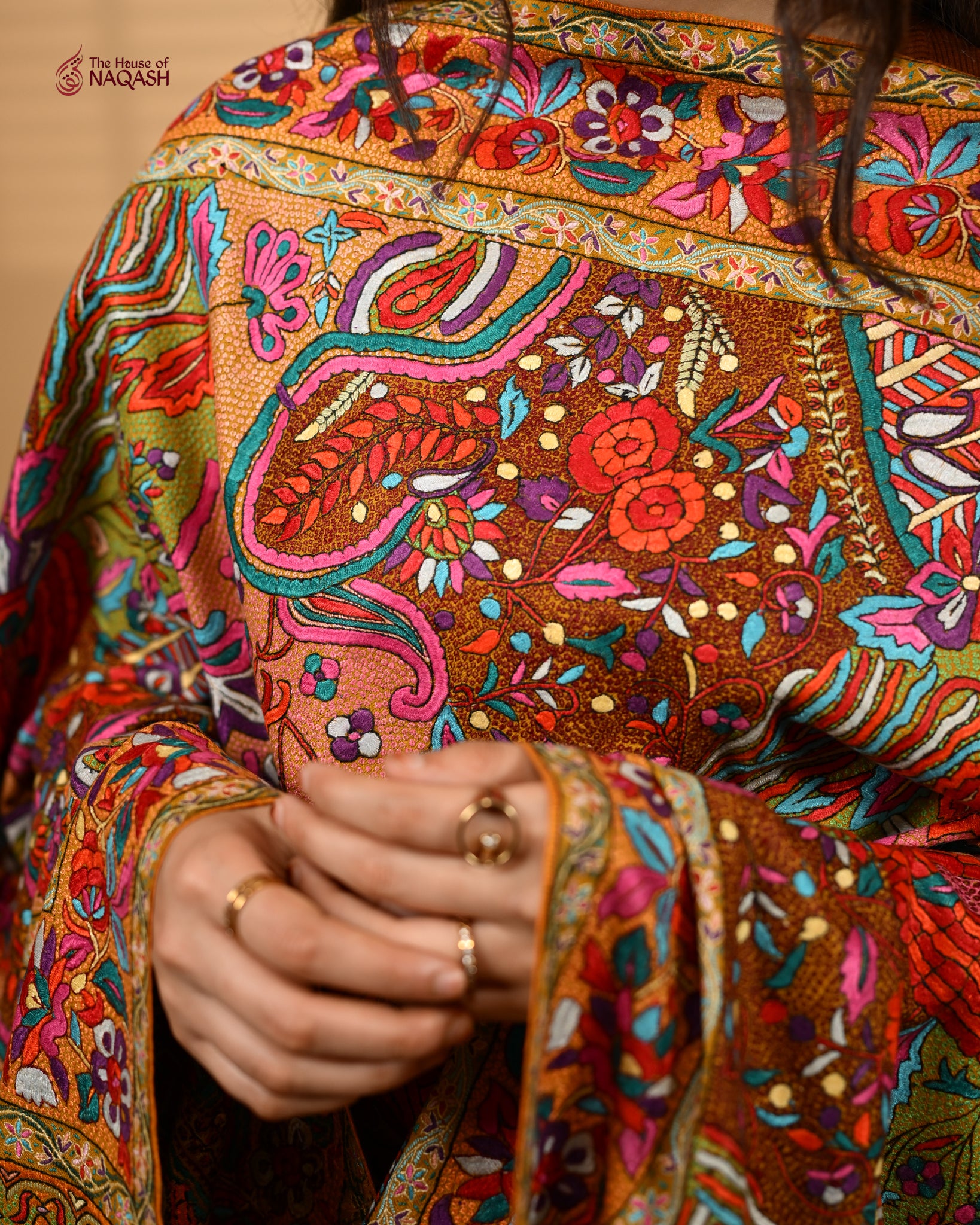 Harvest Gold GI Jamawar Shawl
