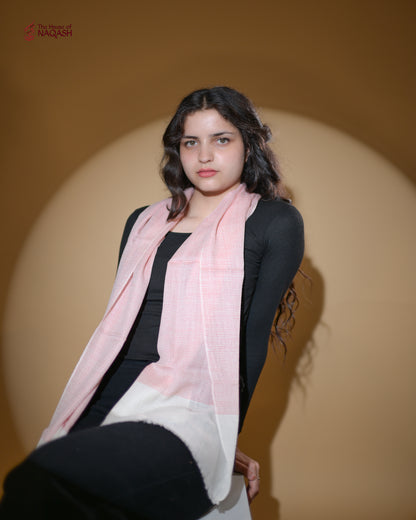 Blush and Snow Scarf