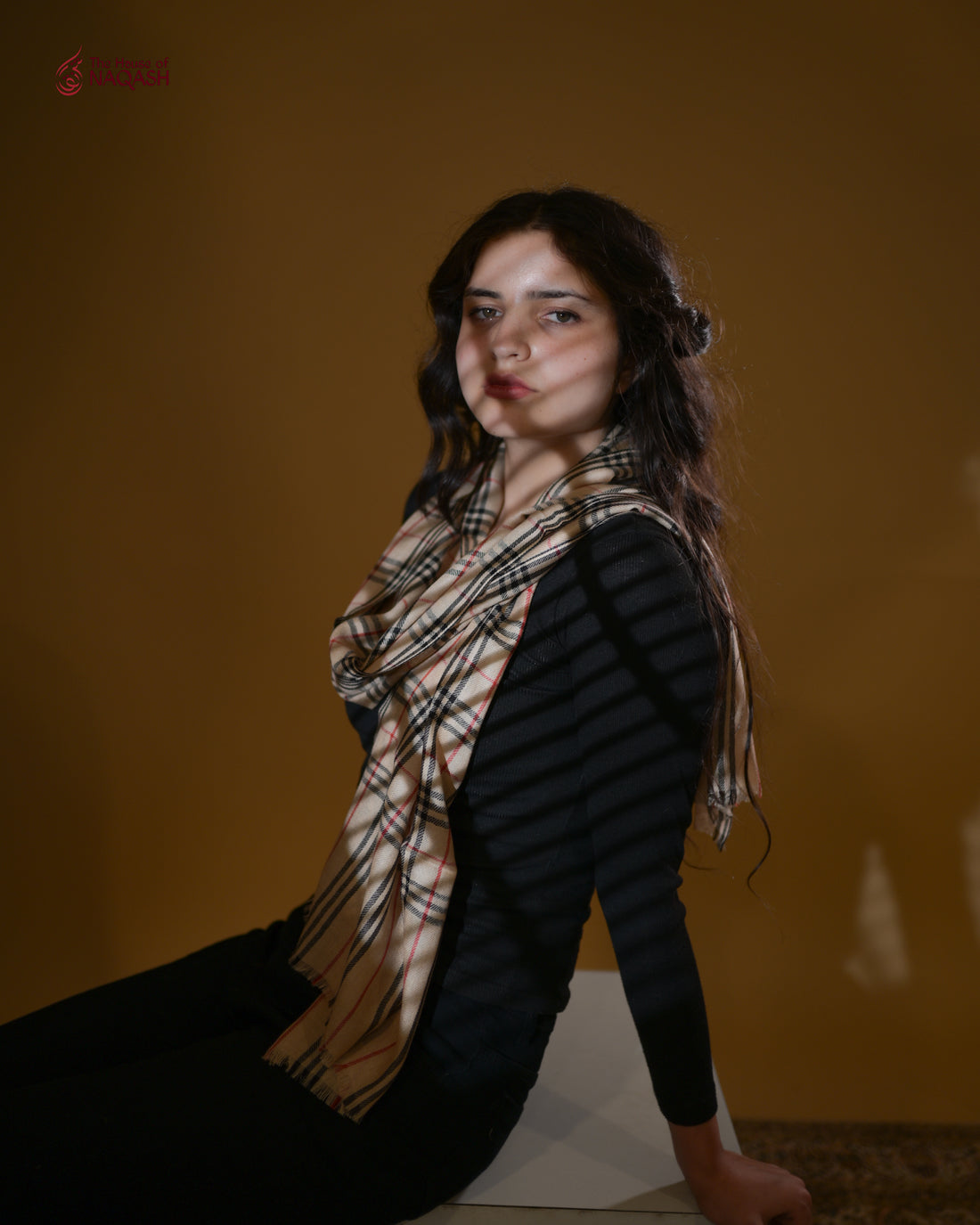 Golden Sand Wool Scarf