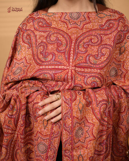 Raspberry Wine Delight GI Pashmina  Shawl
