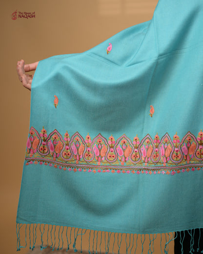 Blue Samudra Aari Stole