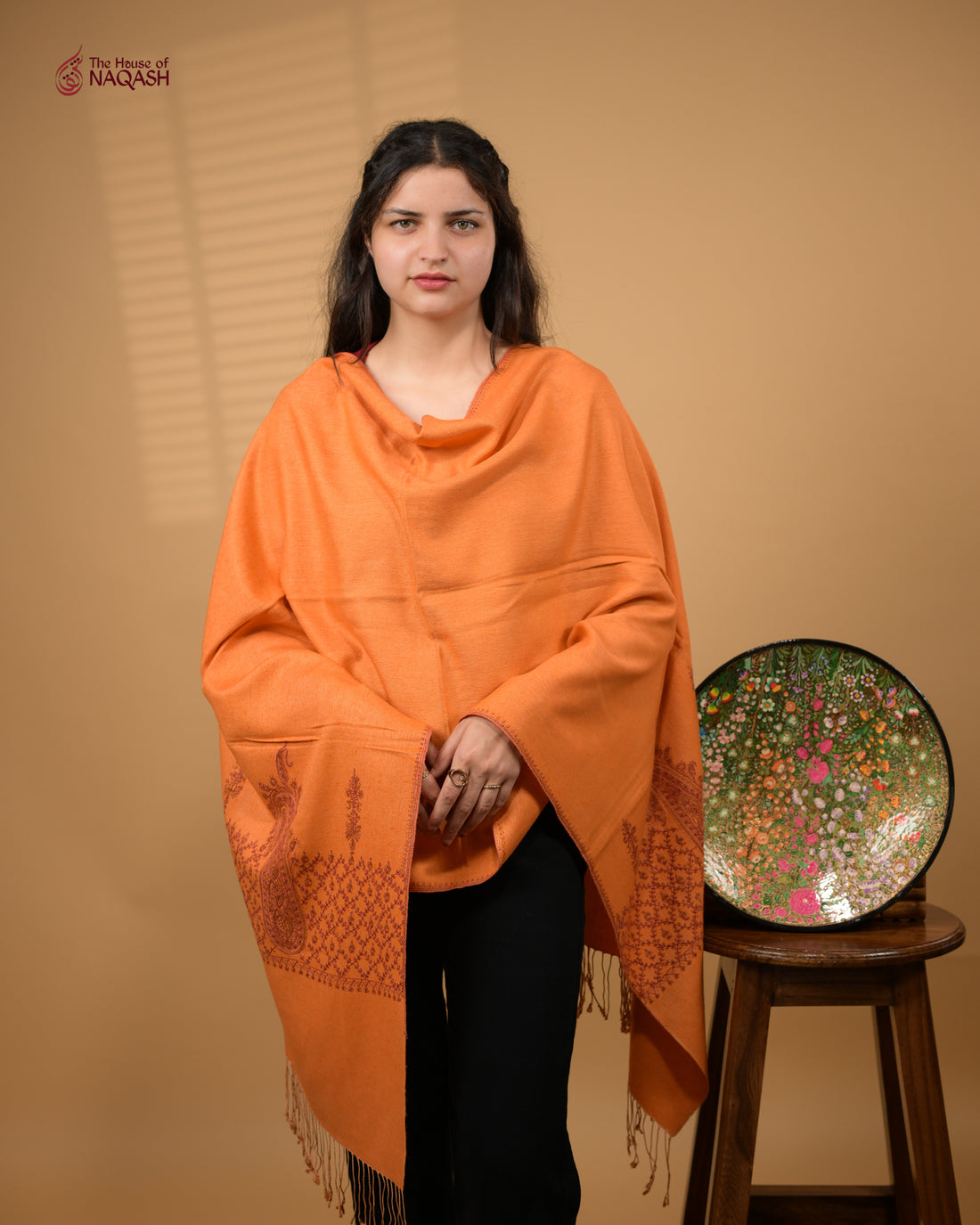 Warm Saffron Agni Stole