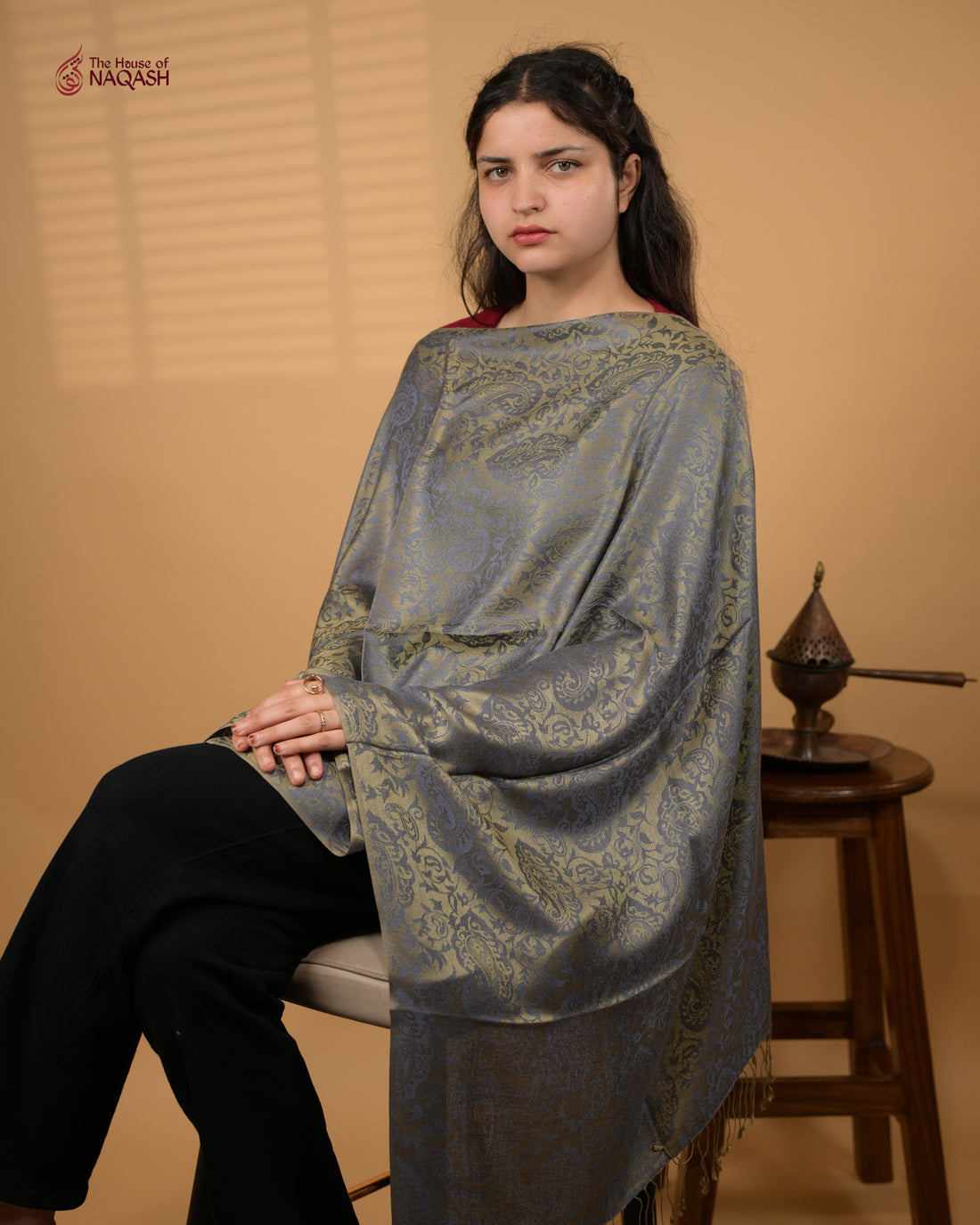Pale Olive Drapery