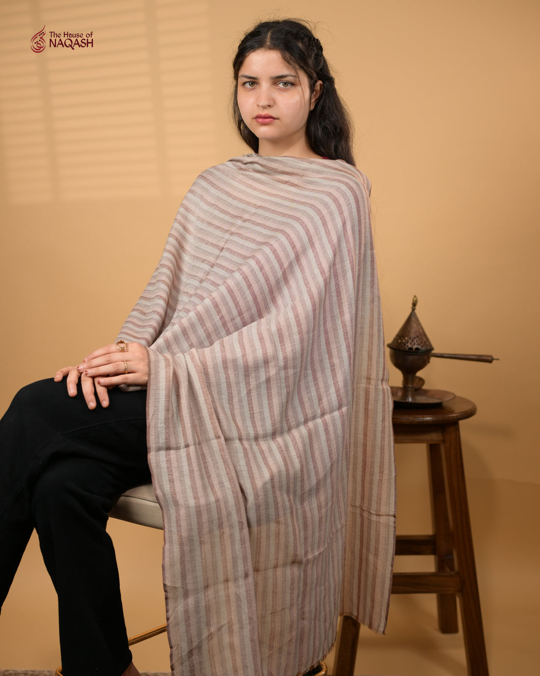 Multicolor Checkered Woolen Stole