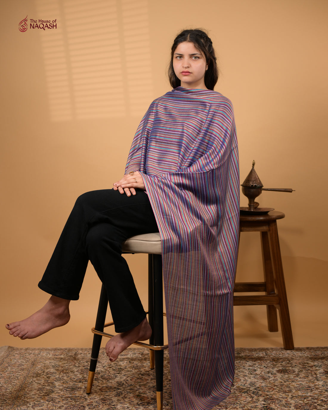 KaleidoWave Wool Stole