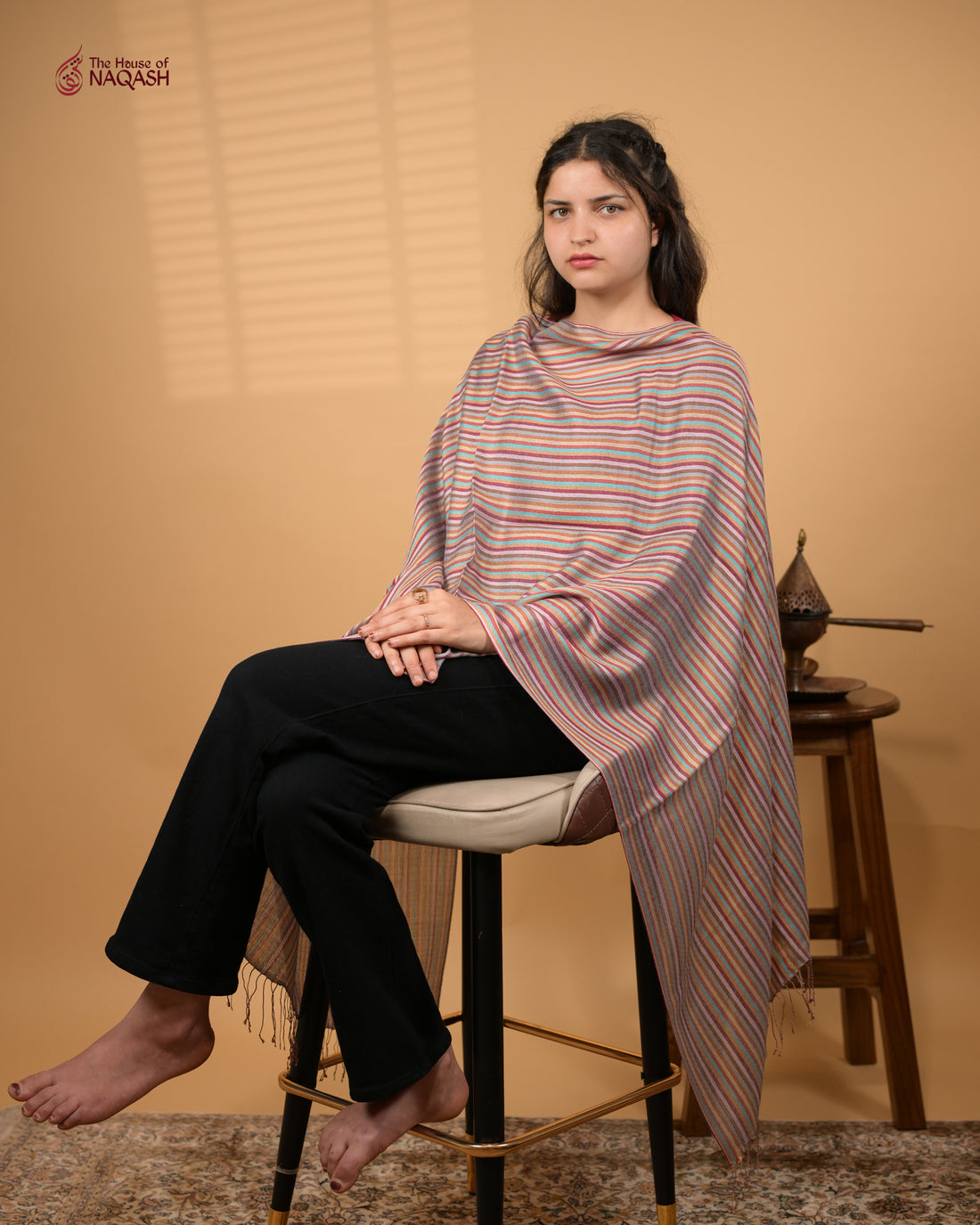 Vivid Mirage Wool Stole