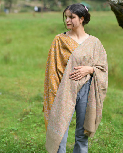 Two-in-One Reversible GI Pashmina Shawl
