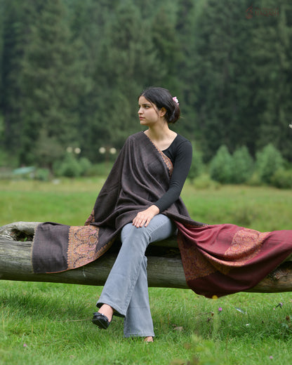 ReveriSilk Elegance Reversible GI Pashmina Shawl