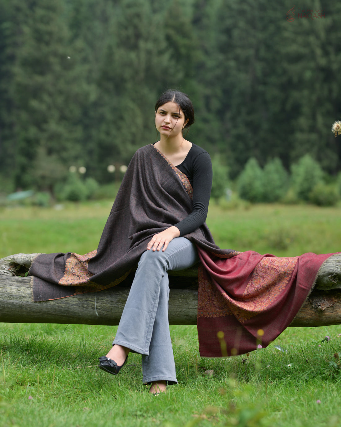 ReveriSilk Elegance Reversible GI Pashmina Shawl