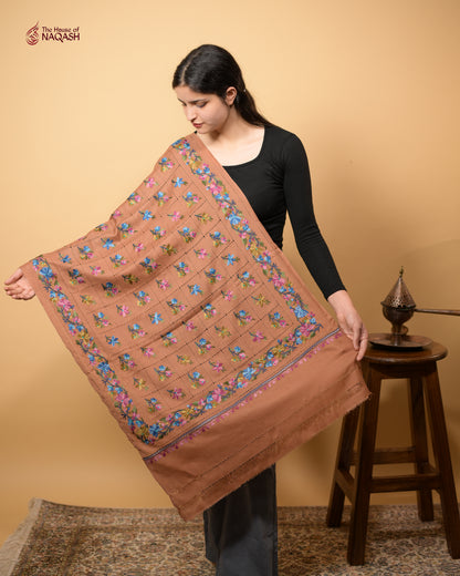Saffron Ari Craft Stole
