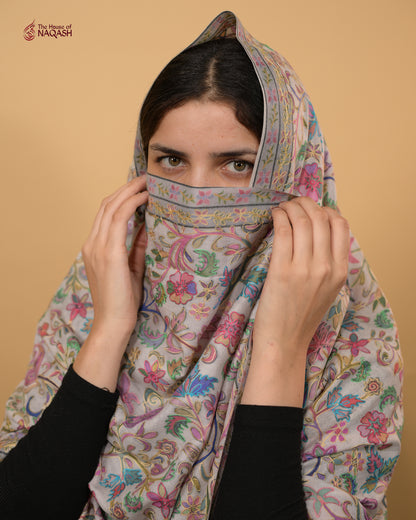 Elysian Bloom Kalamkari Stole