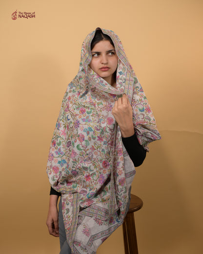 Elysian Bloom Kalamkari Stole