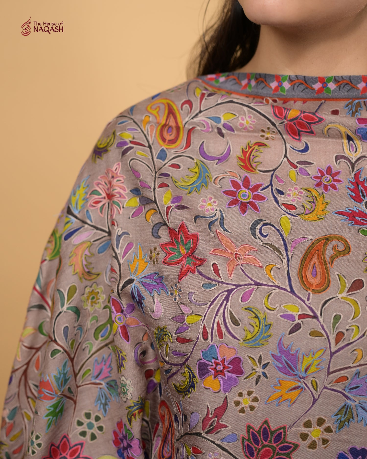 Floral Fresco Kalamkari Stole