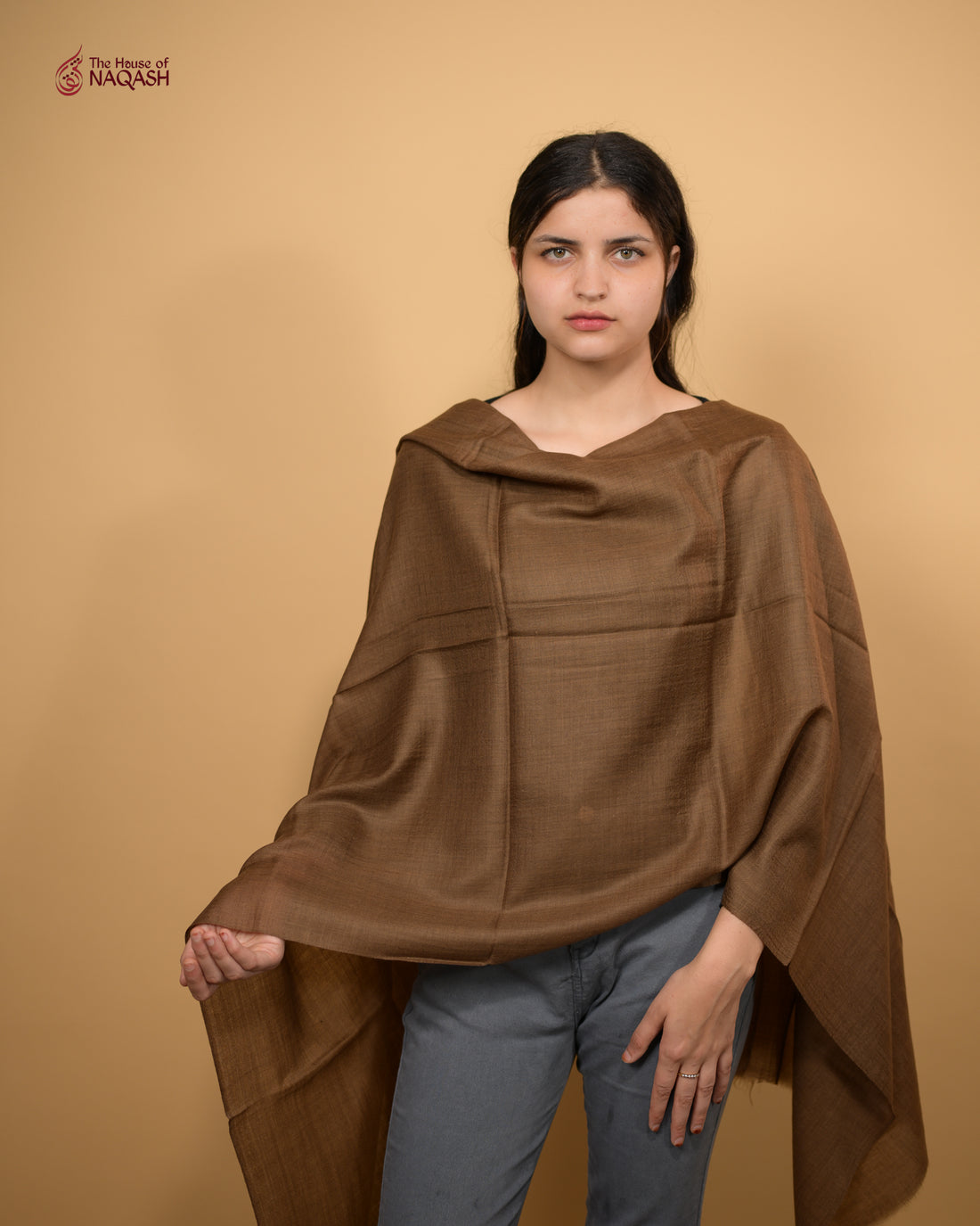 Rich Roast Cashmere Stole