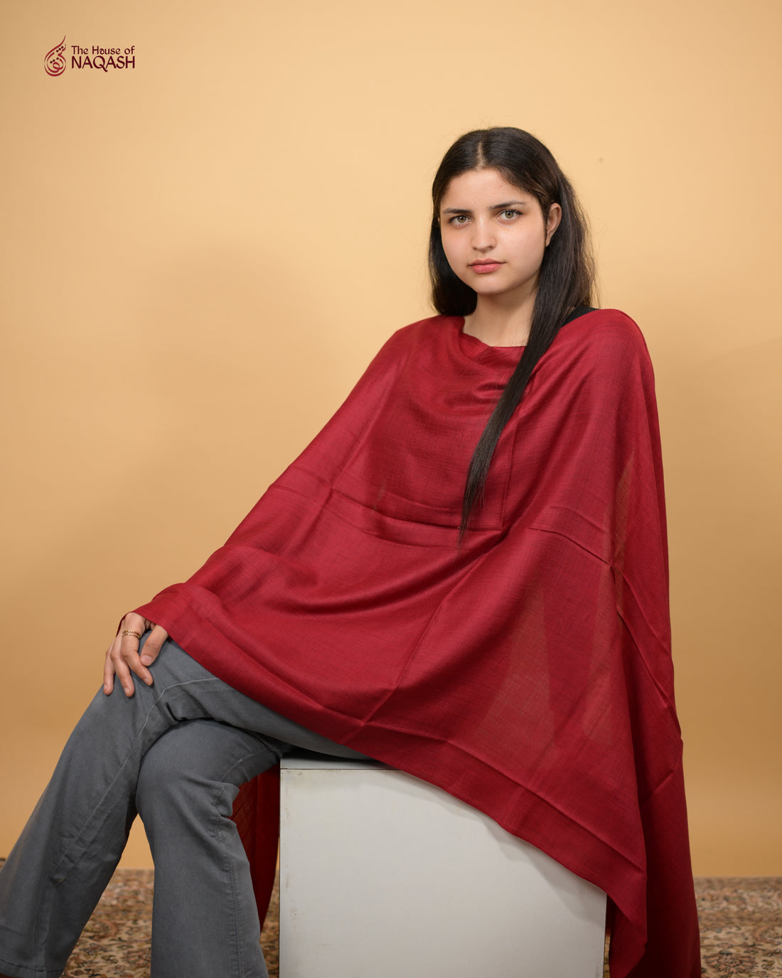 Crimson Elegance Wrap