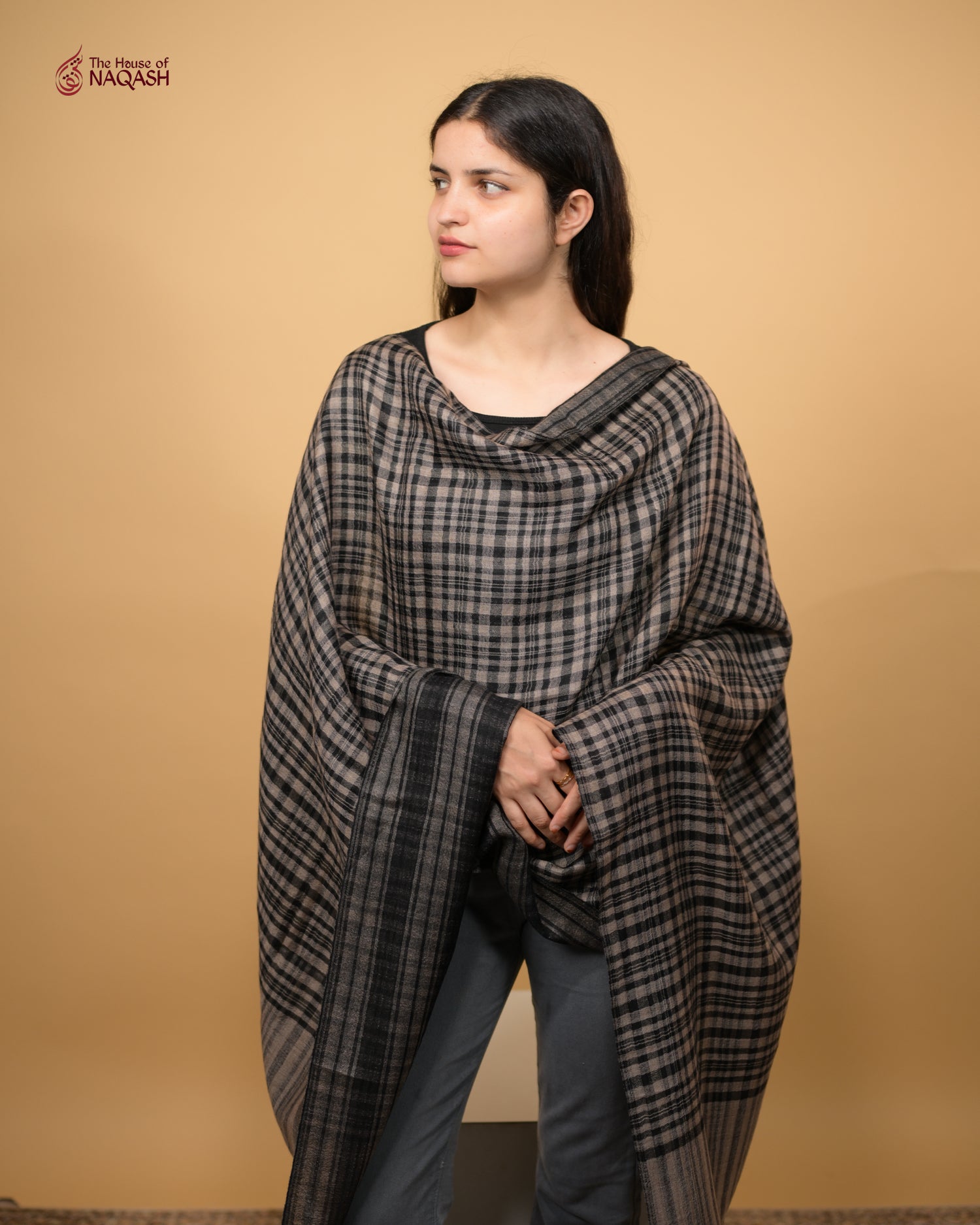 Black and Grey Checkdar