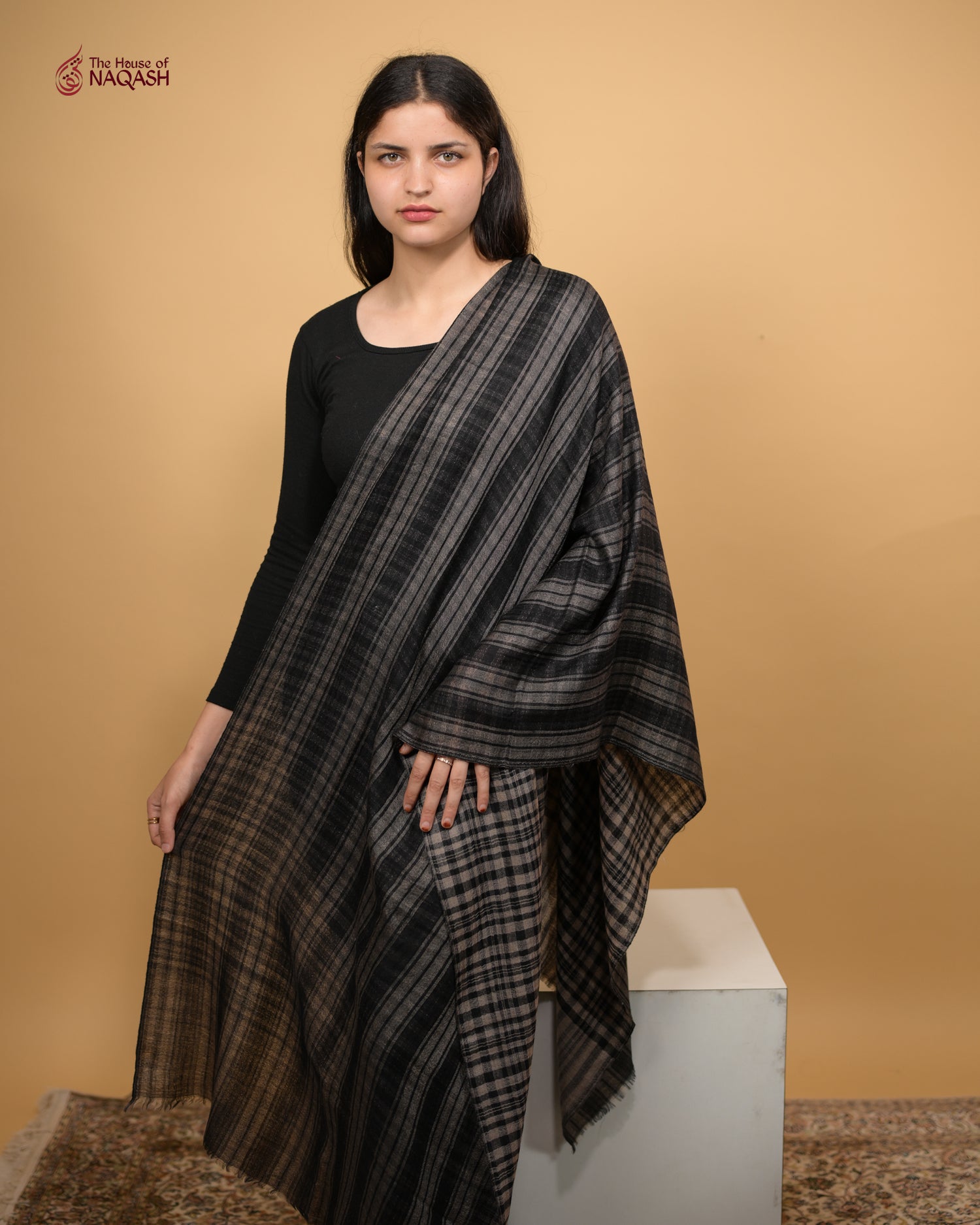 Black and Grey Checkdar
