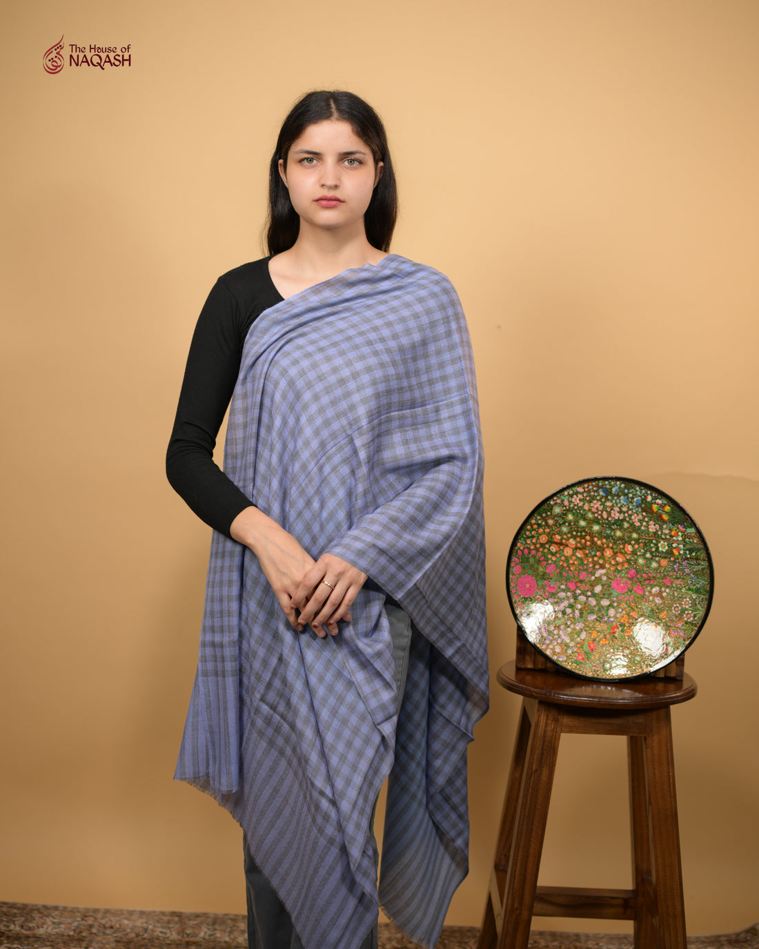 Lavender Lattice Stole