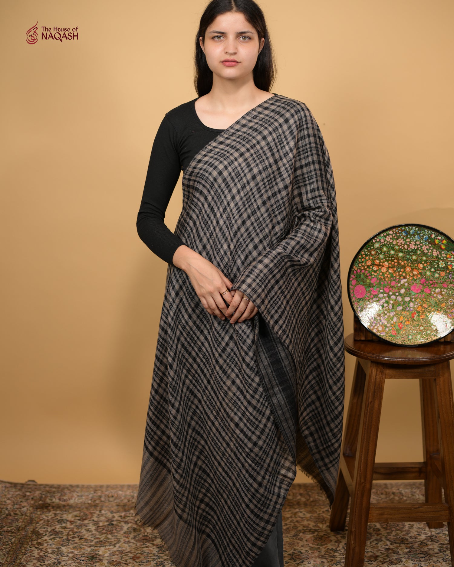 Black and Grey Checkdar
