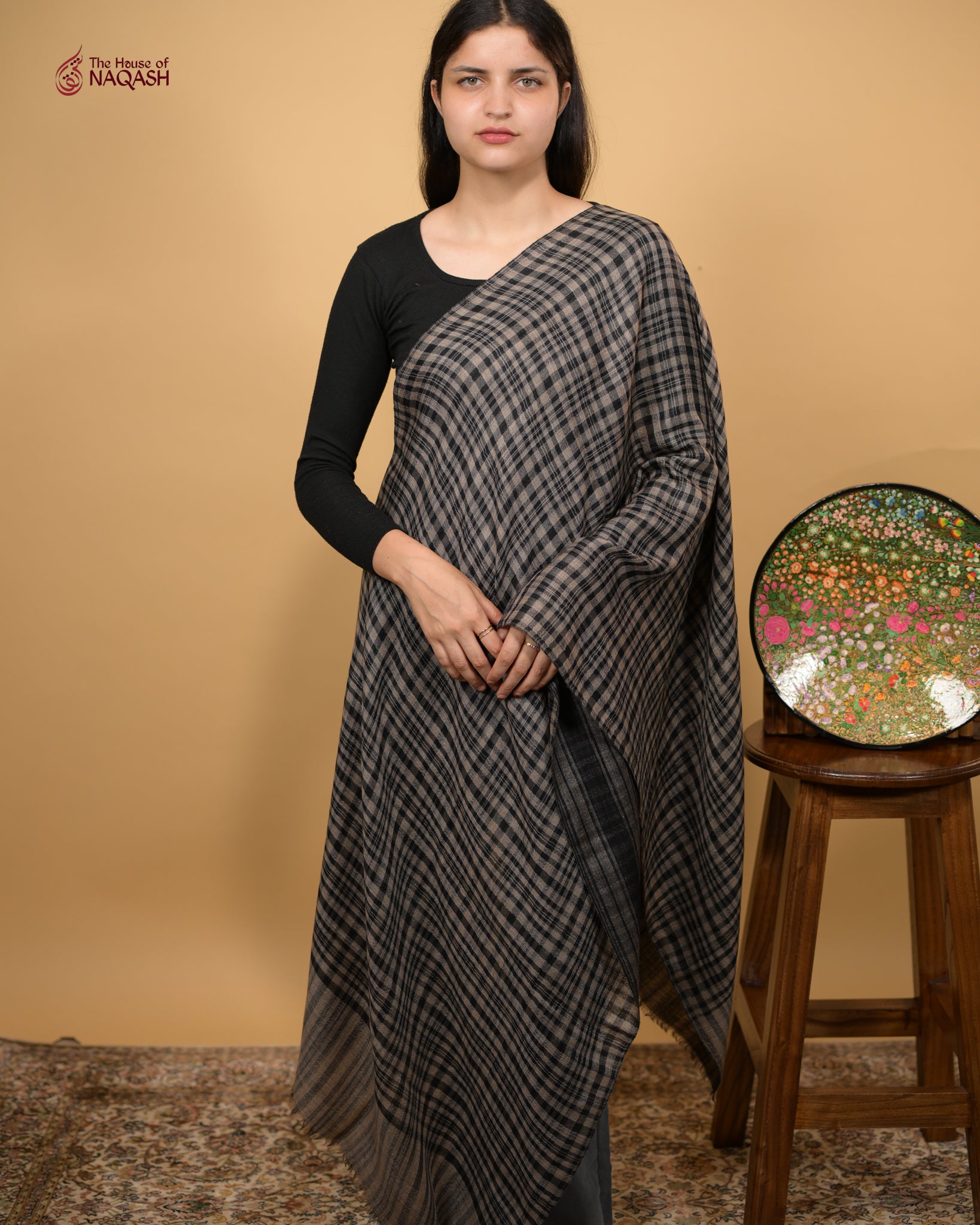 Black and Grey Checkdar