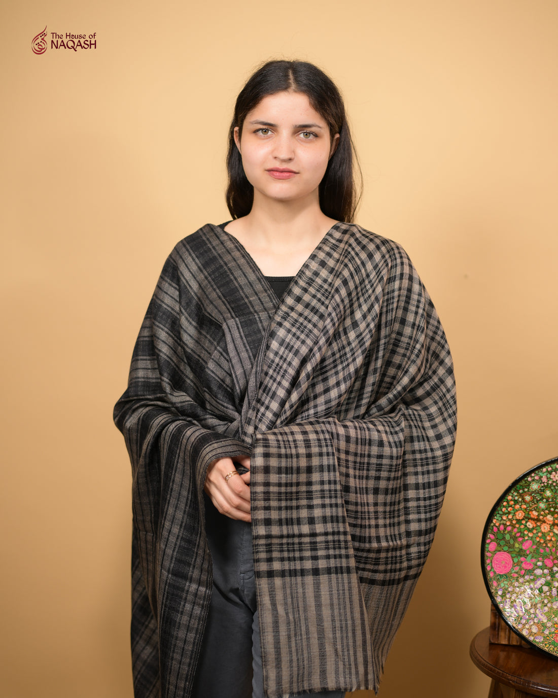 Black and Grey Checkdar