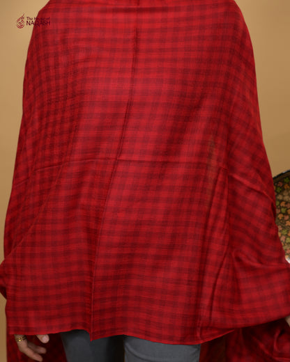 Burgundy Stripe Drape