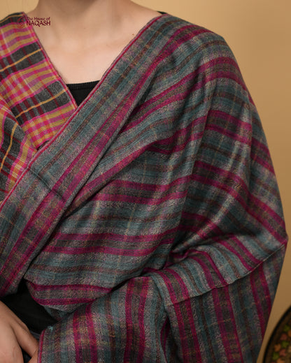 Grey Check-dar Stole