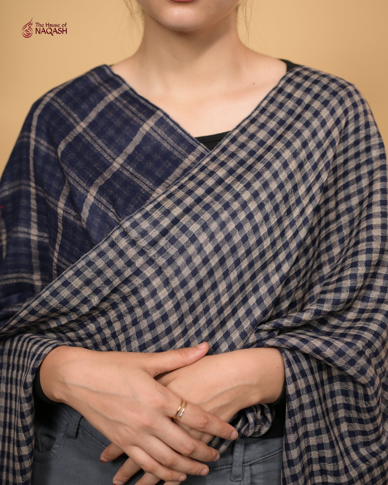 Rich Blue &amp; Inky Noir Stole
