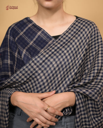 Rich Blue &amp; Inky Noir Stole