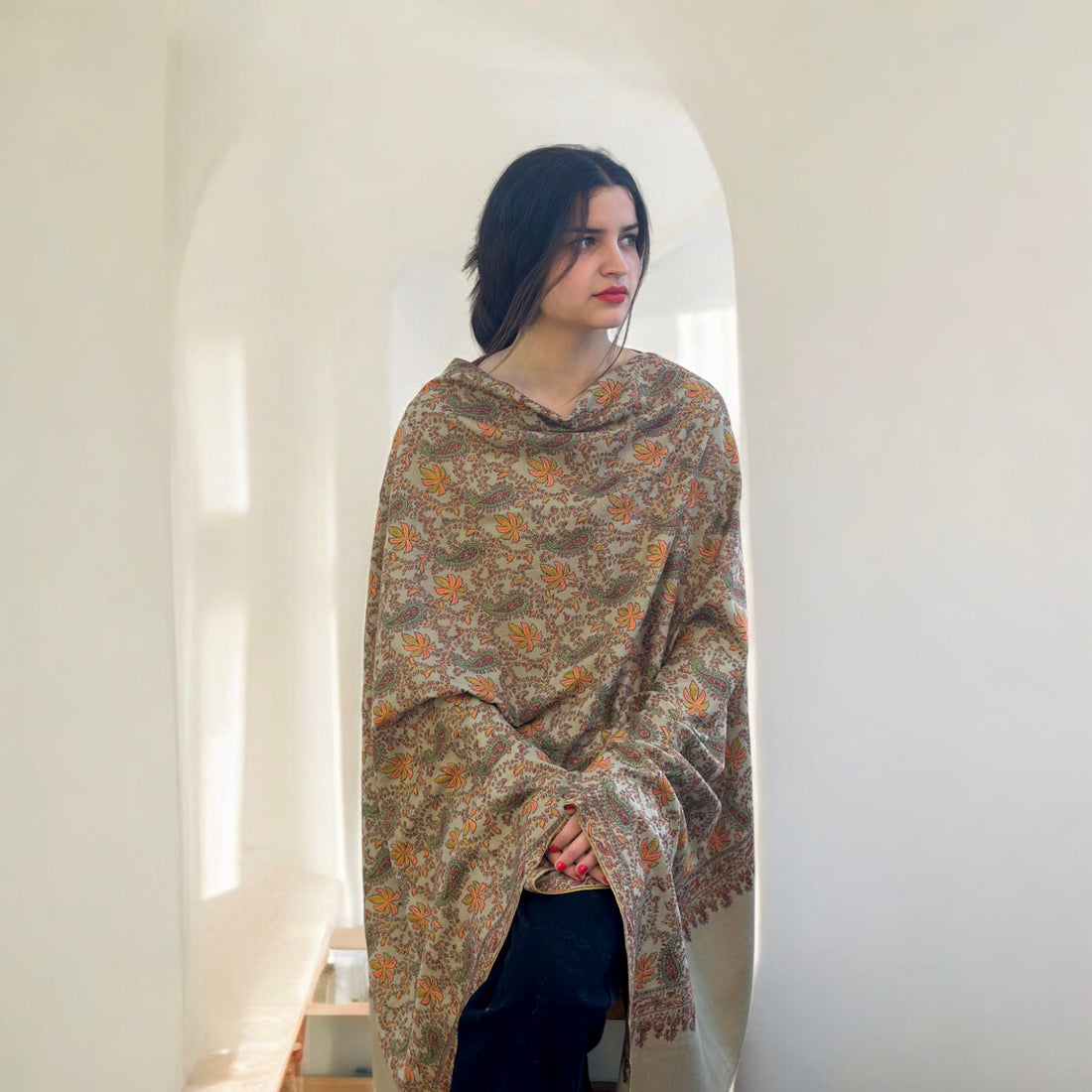 Natural Elegance Handmade Pashmina Shawl