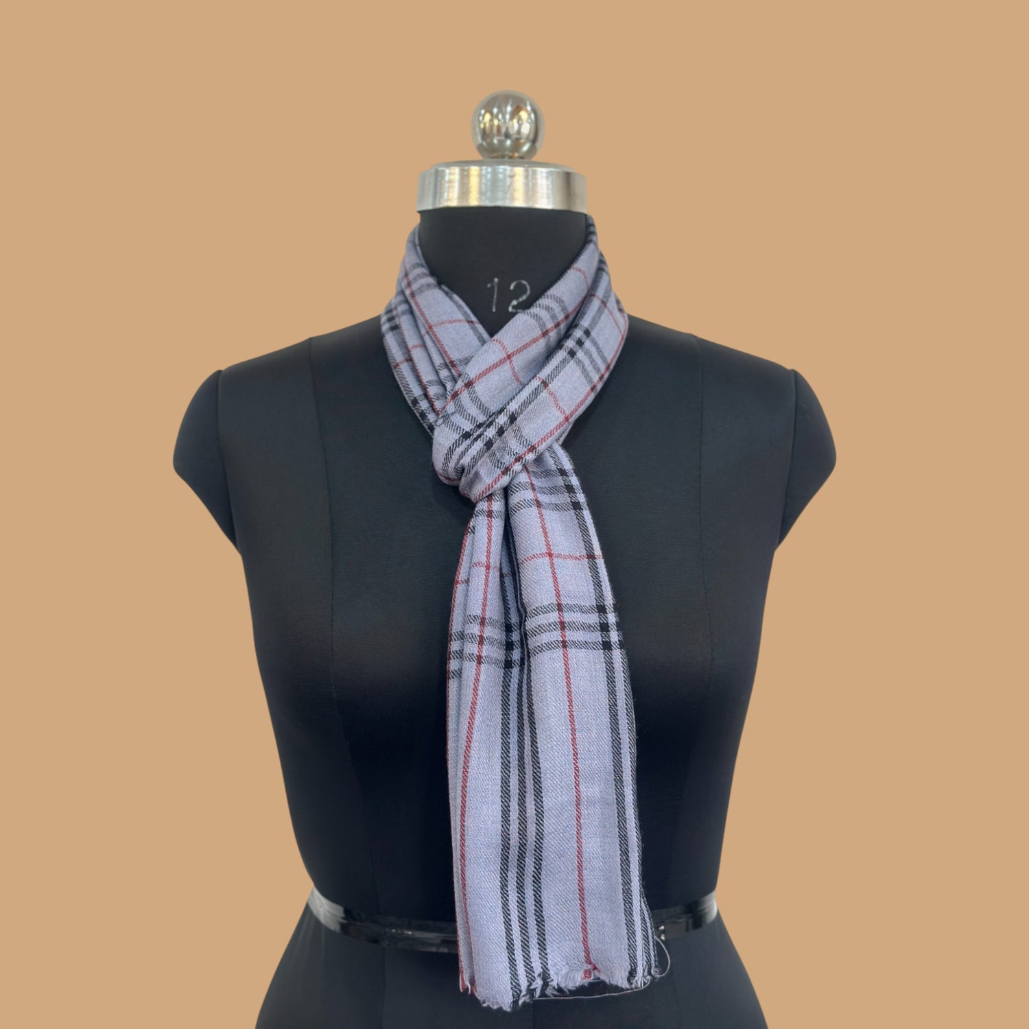 Midnight Indigo Wool Scarf