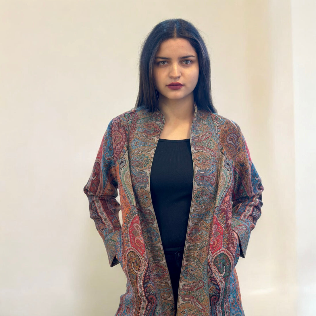 Floral Almond Spectrum Coat