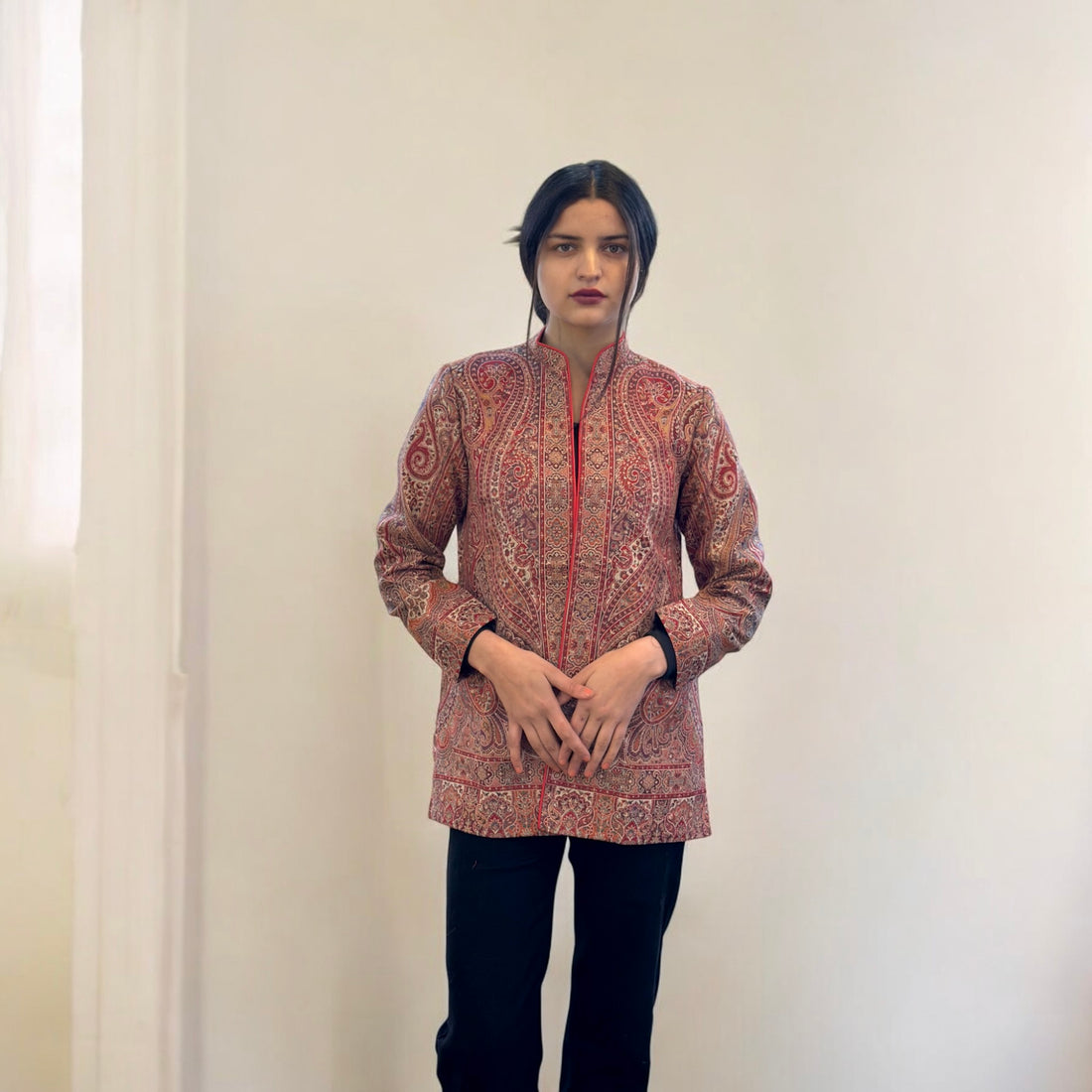 Long Swing Almond Coat