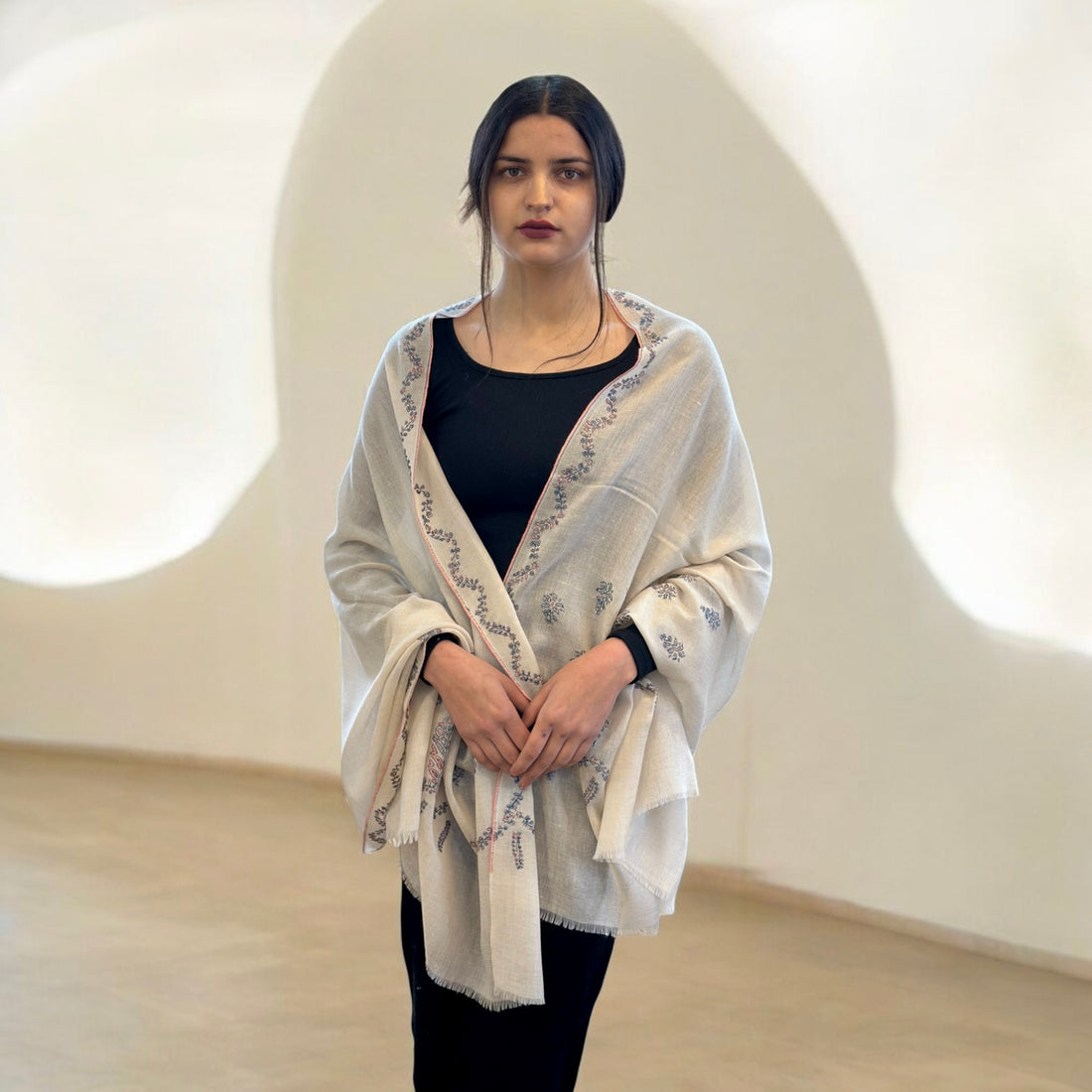 Luminous Handwoven Pashmina