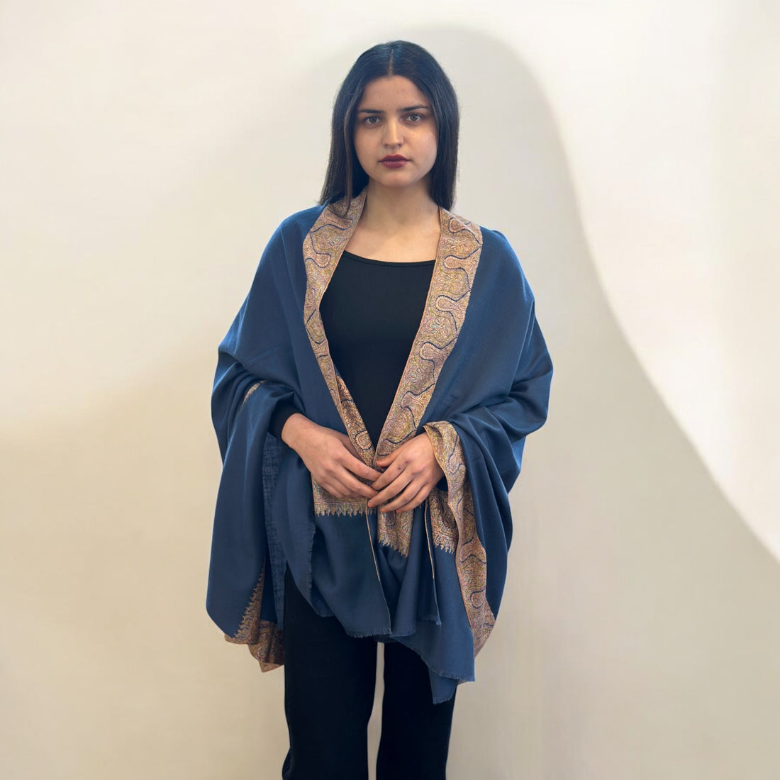 Celestial Blue Pashmina Shawl