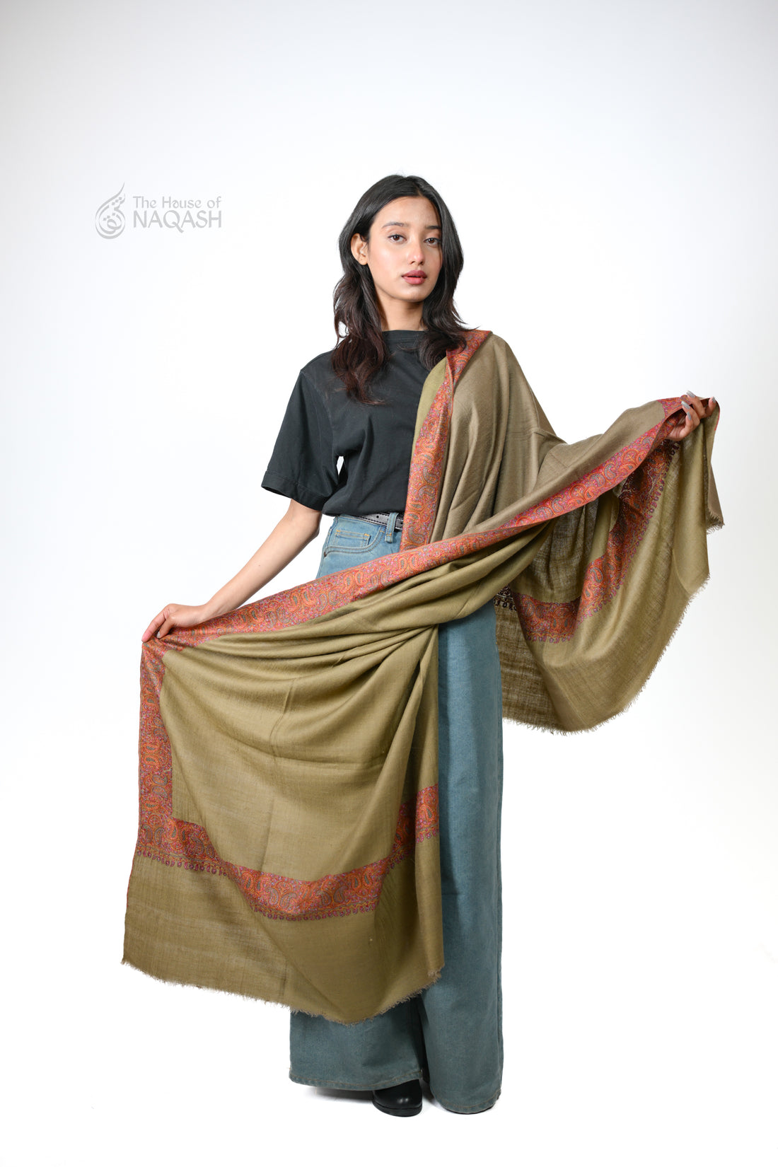 Twist Wrap Reversible GI Pashmina Shawl