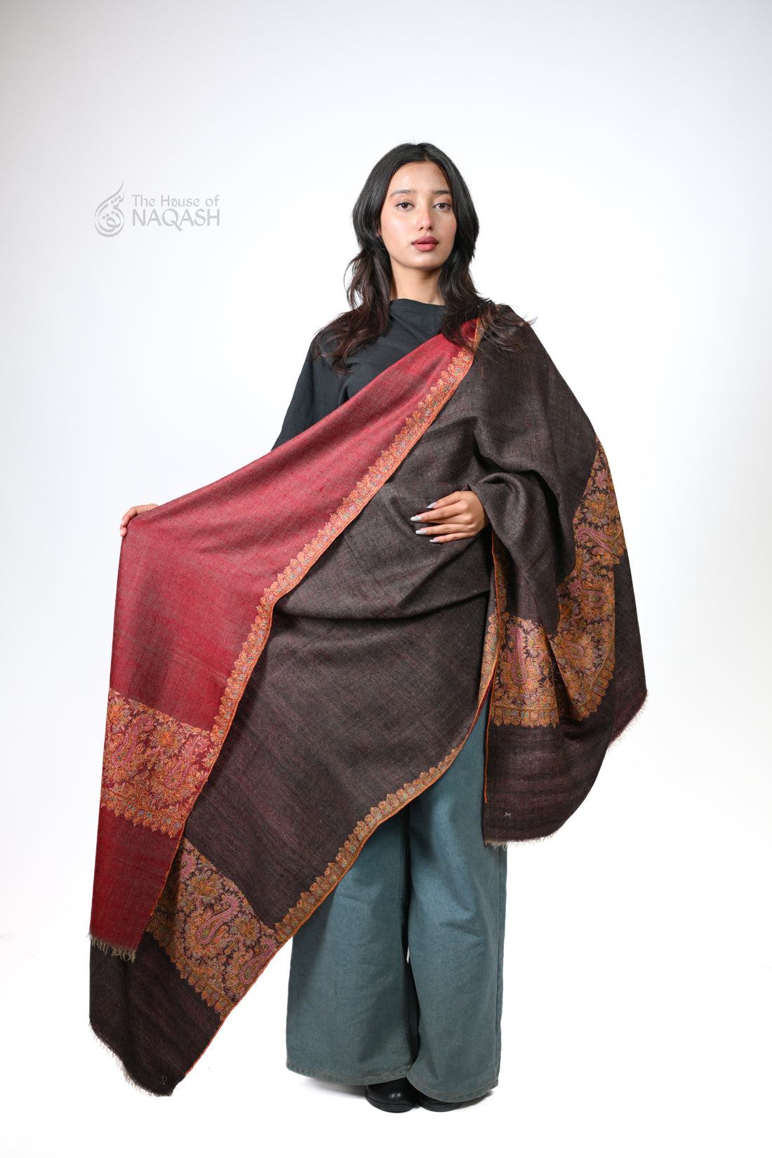 ReveriSilk Elegance Reversible GI Pashmina Shawl