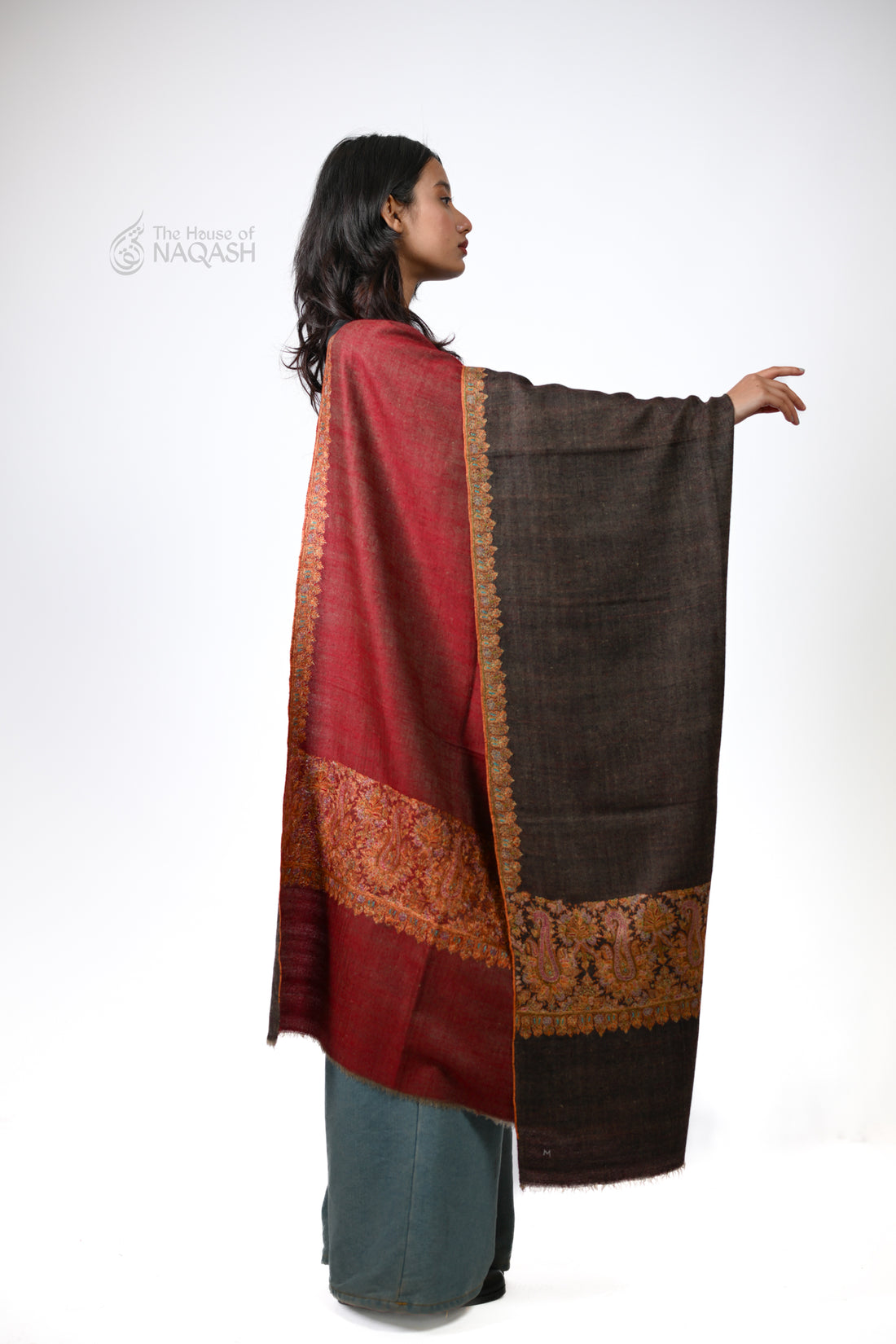 ReveriSilk Elegance Reversible GI Pashmina Shawl