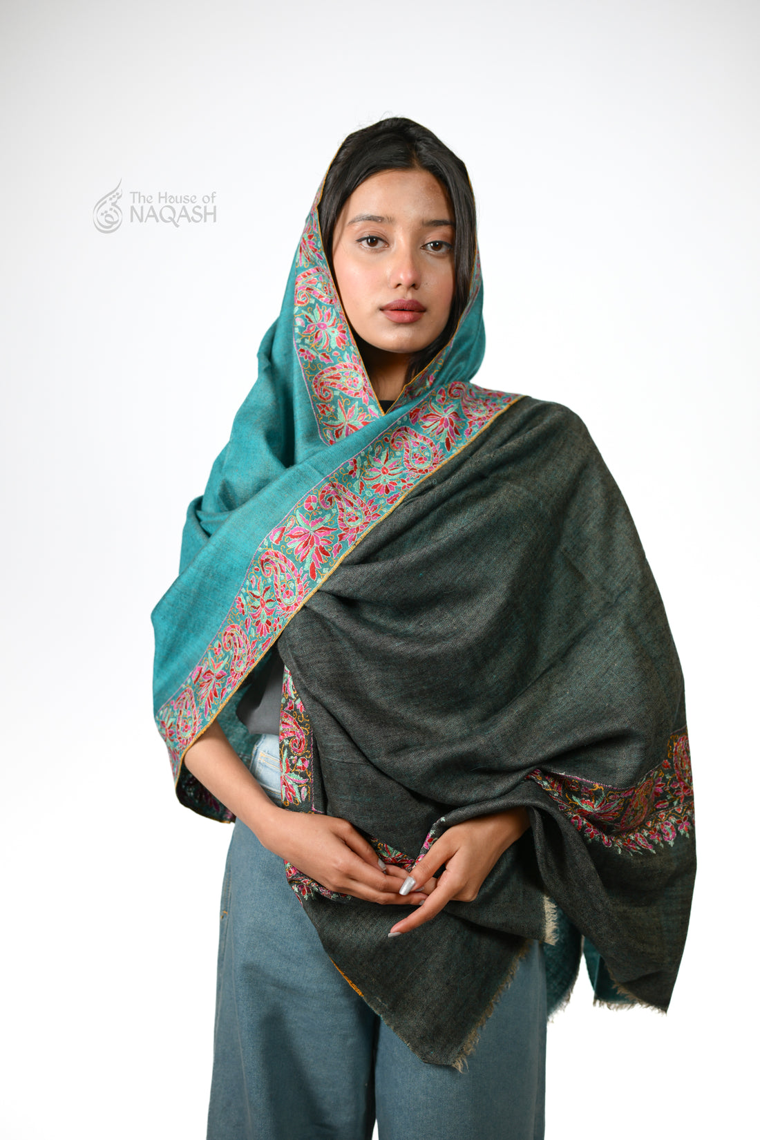Flip Reversible GI Pashmina Shawl