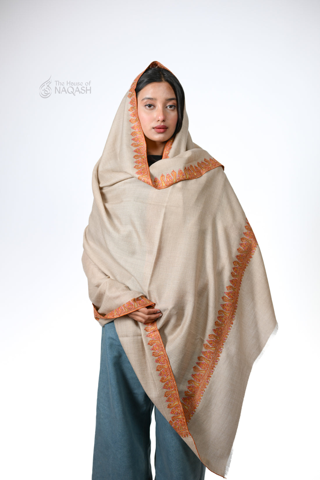 Naseem Hand Embroidered Pashmina Shawl