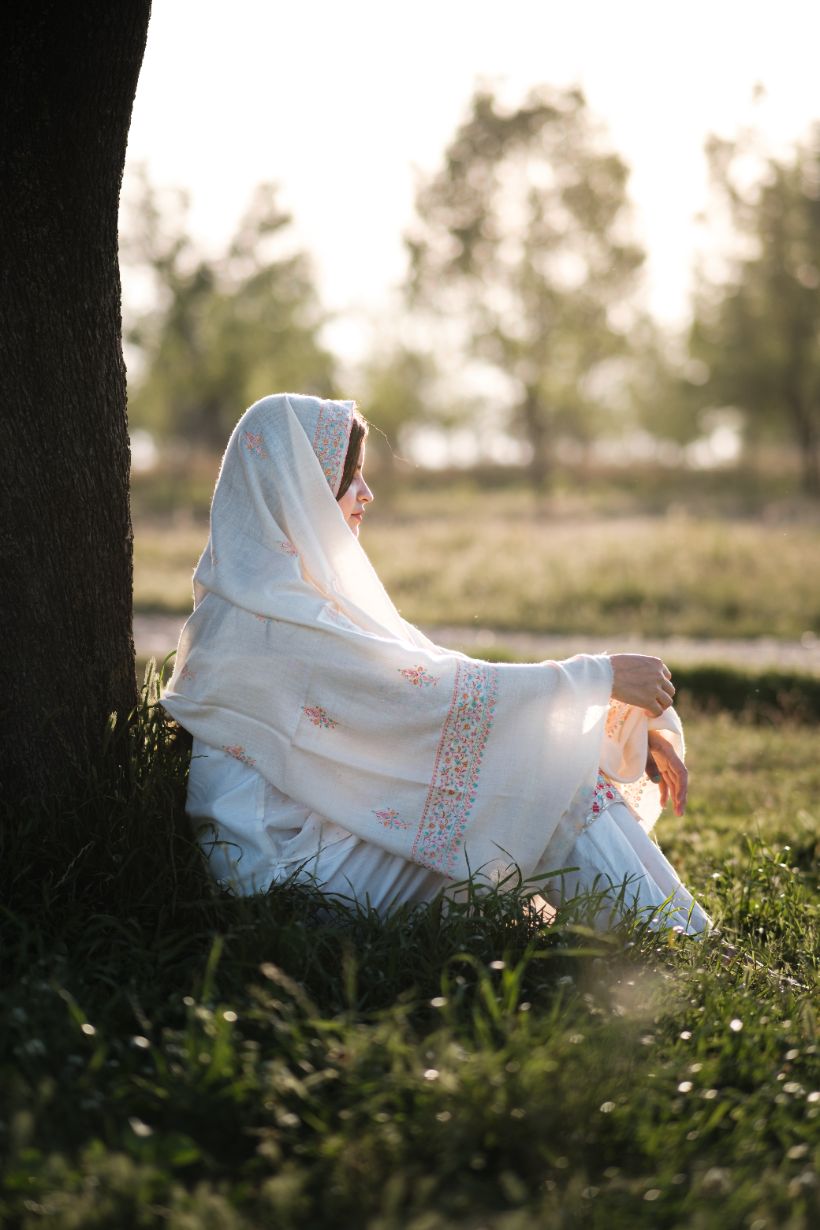 Creamy Comfort GI Pashmina Shawl